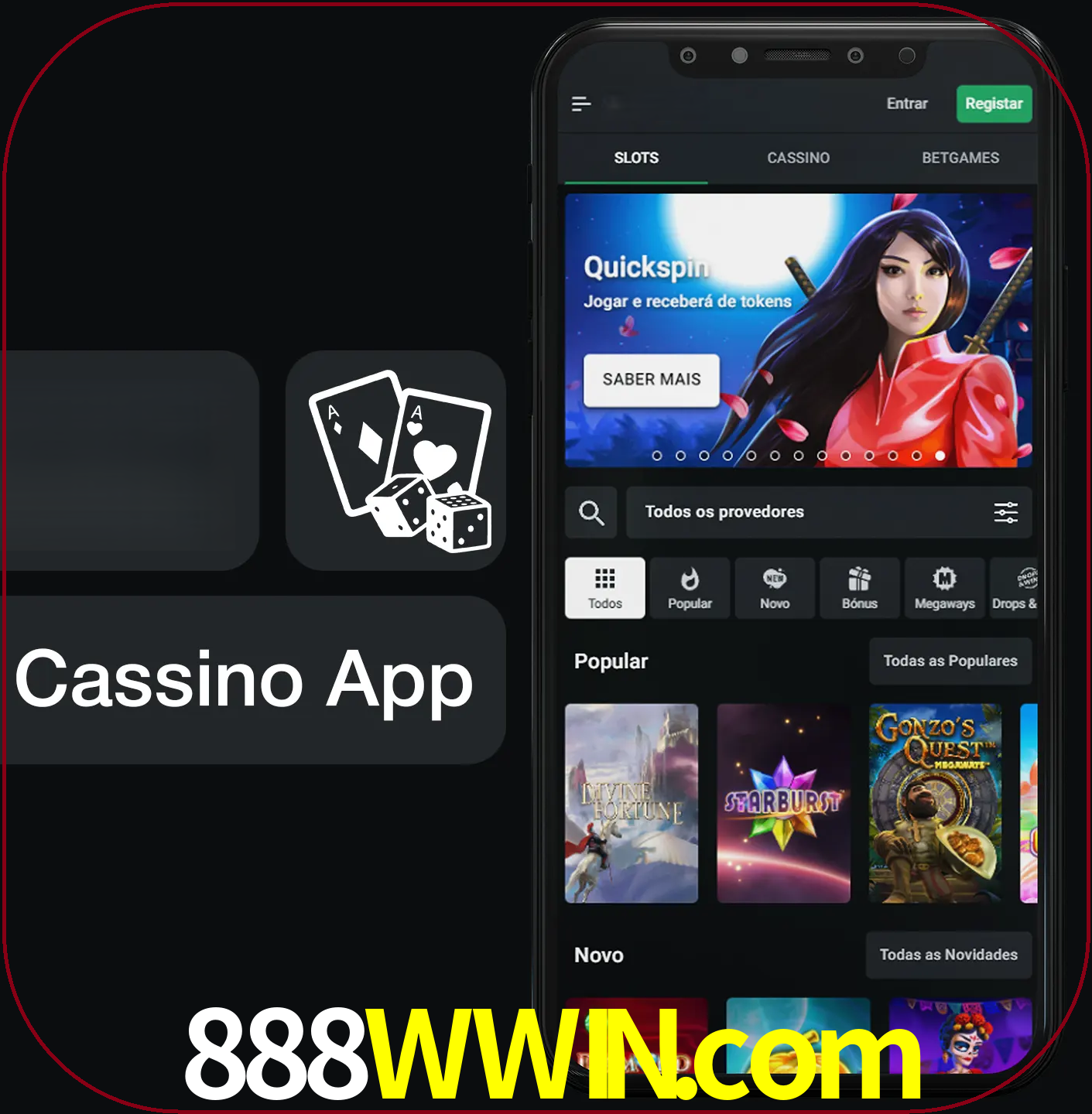 Jogue jogos de cassino e ganhe.