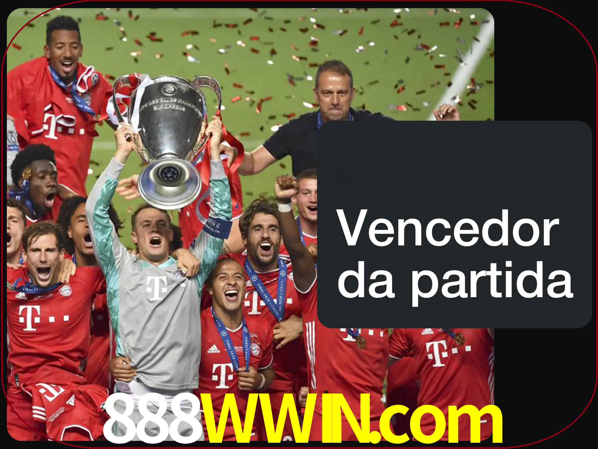 Aposte no vencedor e ganhe uma grande quantia de dinheiro.