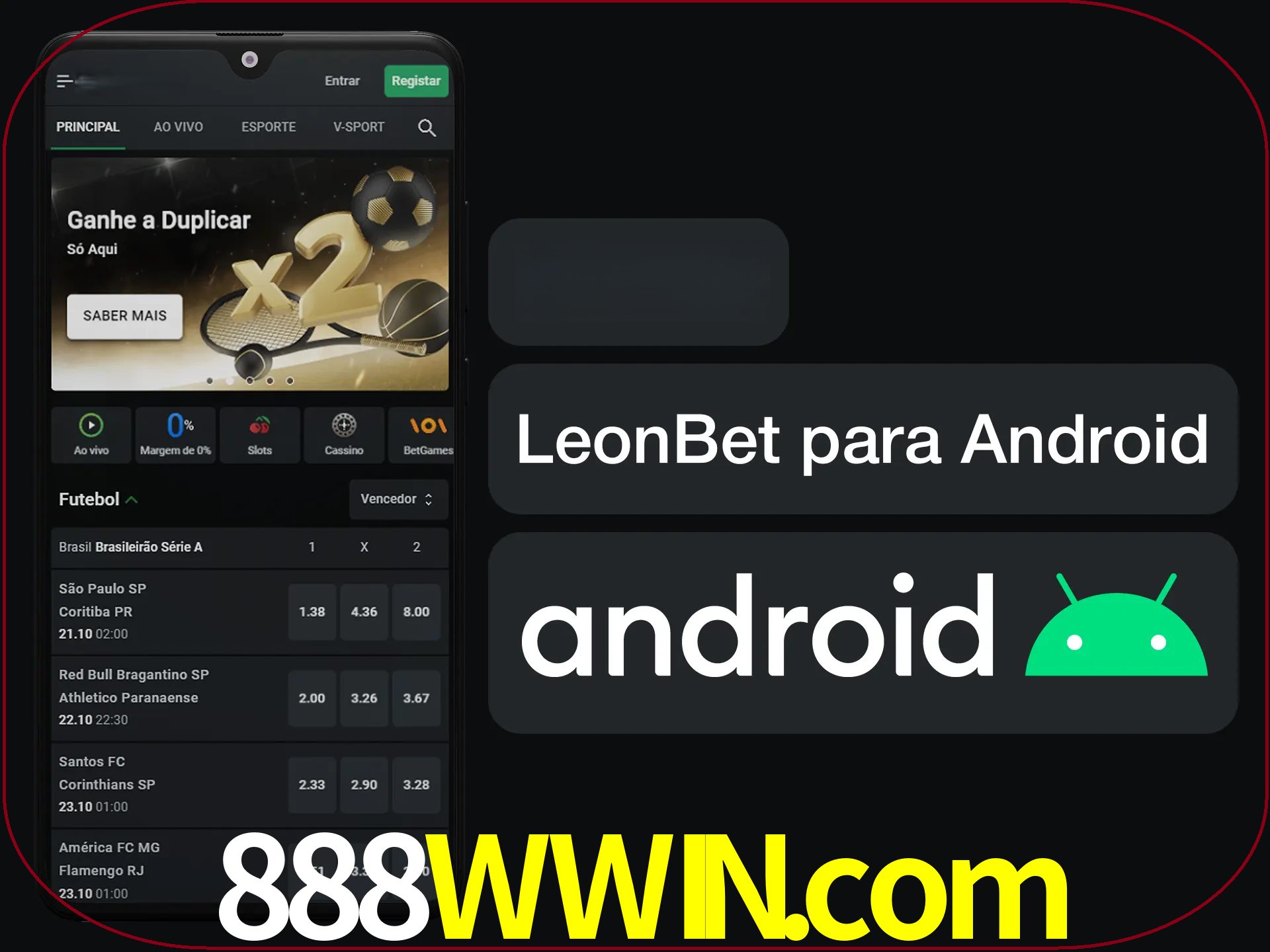 Adquira sua versão poket de LeonBet.