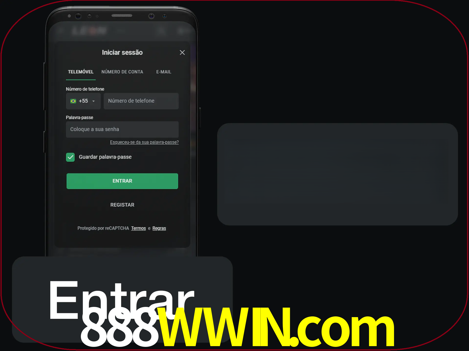 Faça o login para começar a apostar e jogar no cassino.