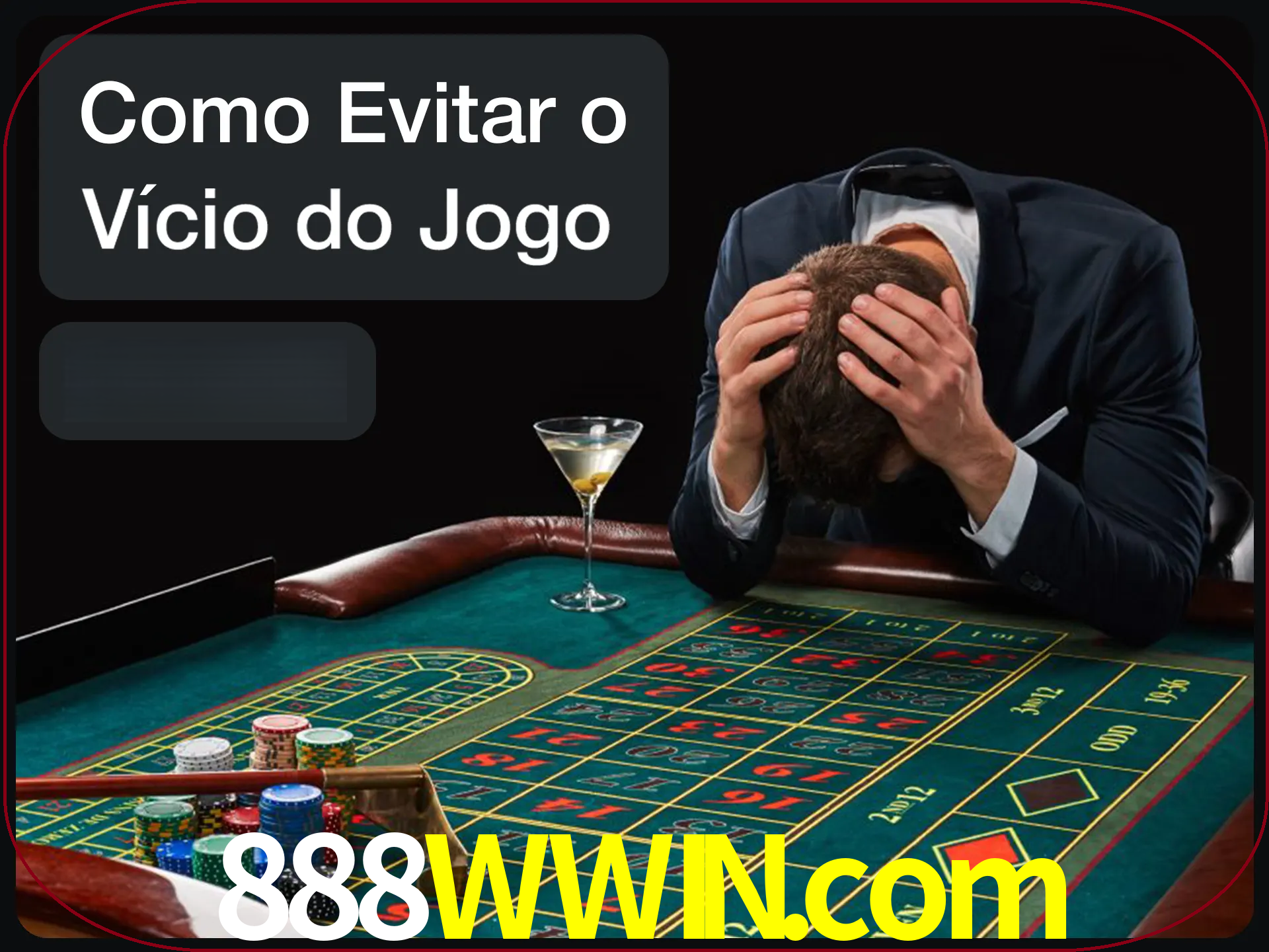 Você é responsável por cada uma de suas apostas.